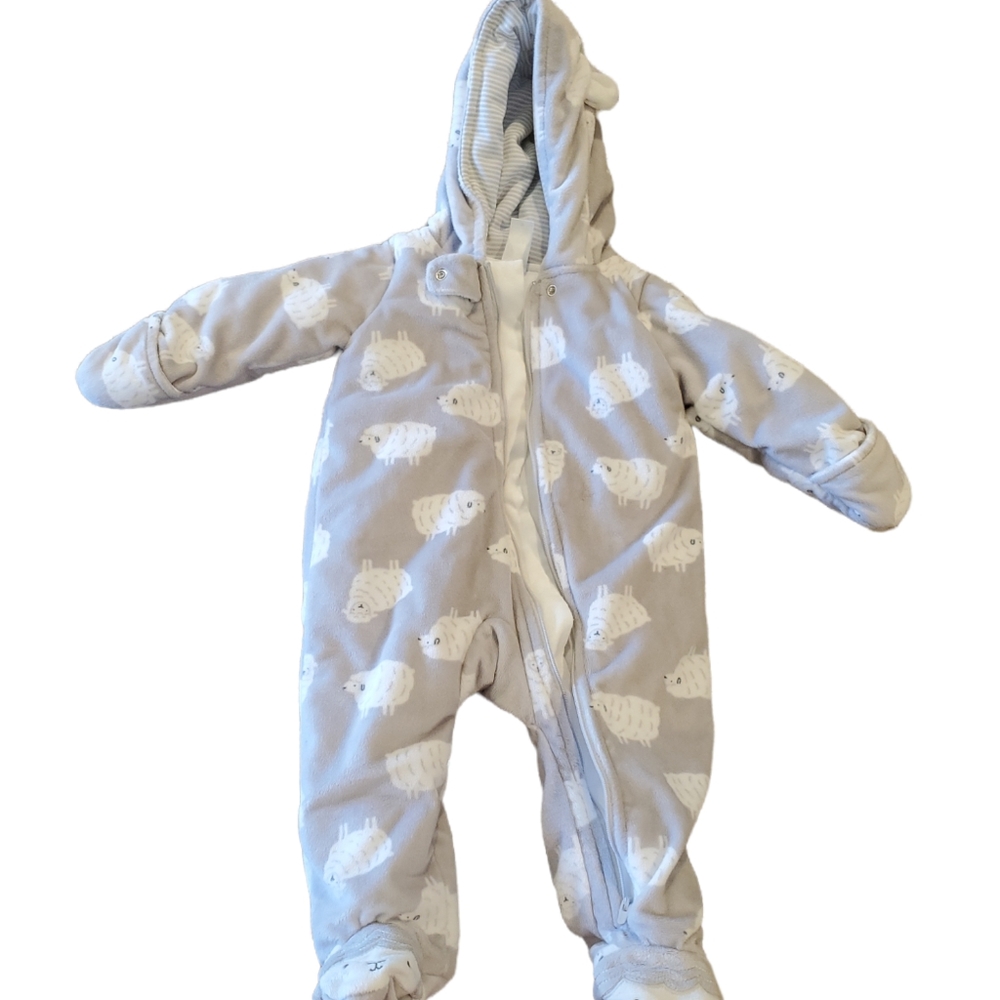 CARTER'S Baby Sheep Pram Jacket 9M - Like New!